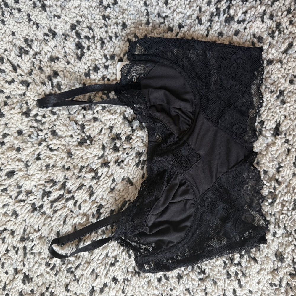 PLT Elegant Black Lace Bralette